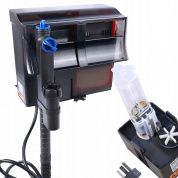 Навесной биологический кассетный фильтр-водопад SunSun СBG-500 со скимером и UV стерилизатором 5W, насос 6W (500л/ч, акв. 38-115л) – купить по низкой цене