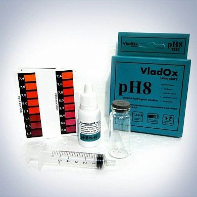 VladOx pH8 - профессиональный набор для измерения водородного показателя в диапазоне 7,4 - 8,8