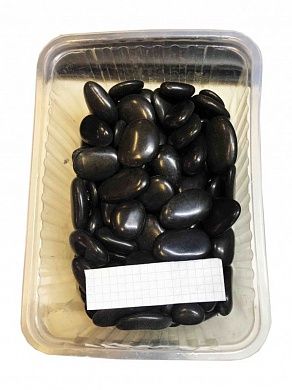 Грунт Zelaqua черный полированный камень 30-40 мм, 3 кг